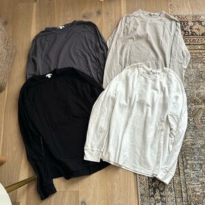 James Perse long sleeve tee bundle